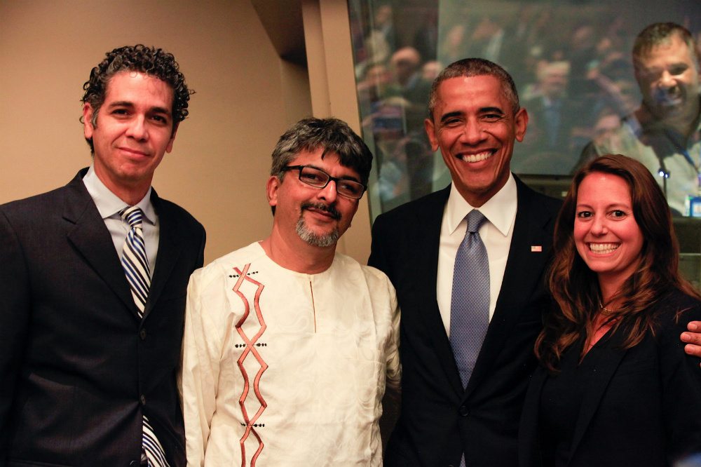 Civil society representatives shared the speaker platform at a 2014 OGP event with world leaders