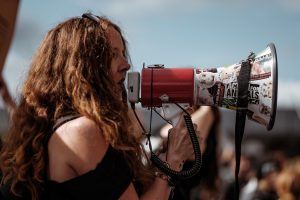 Megáfono de protesta