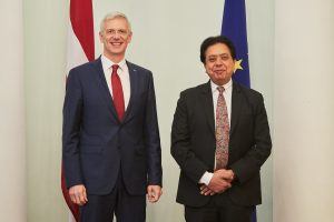 Latvian PM and Sanjay