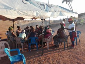 Soliticing the views of women during one of the community engagement