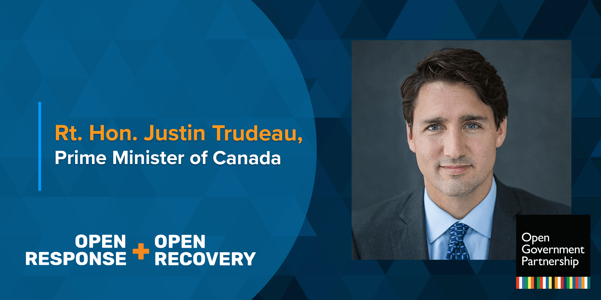 Canadian Prime Minister Justin Trudeau Addresses the OGP Virtual