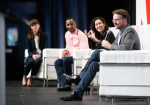 Sommet mondial OGP 2019 - Conférenciers sur scène