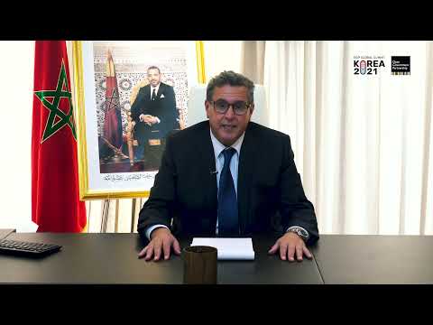 El jefe de gobierno Aziz Akhannouch se dirige a los líderes en la Cumbre Global de OGP 2021