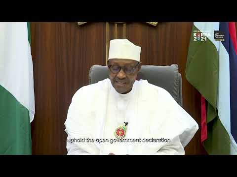 El presidente Muhammadu Buhari participa en la Cumbre Global de OGP 2021