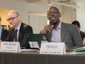 Aidan Eyakuze at the OGP Summit in Paris