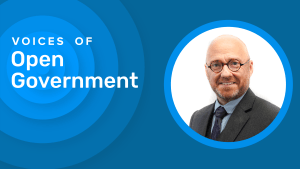 Voices of Open Gov – Pancarta – Ministro Patrick Harvie