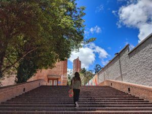 Woman in Bogota, Colombia