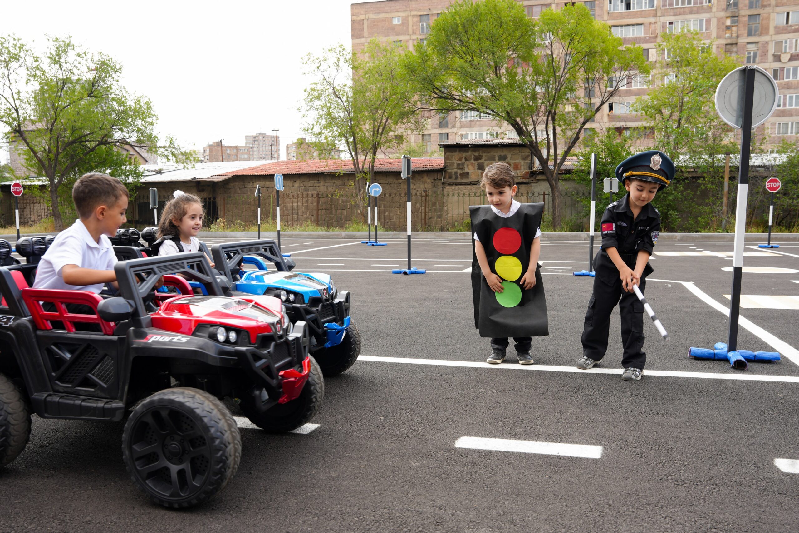 Aire de jeux pour la sécurité routière